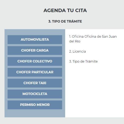 Licencia de manejar en San Juan del Río