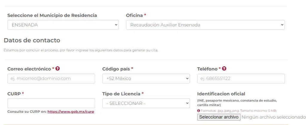 licencia de conducir en mexicalli